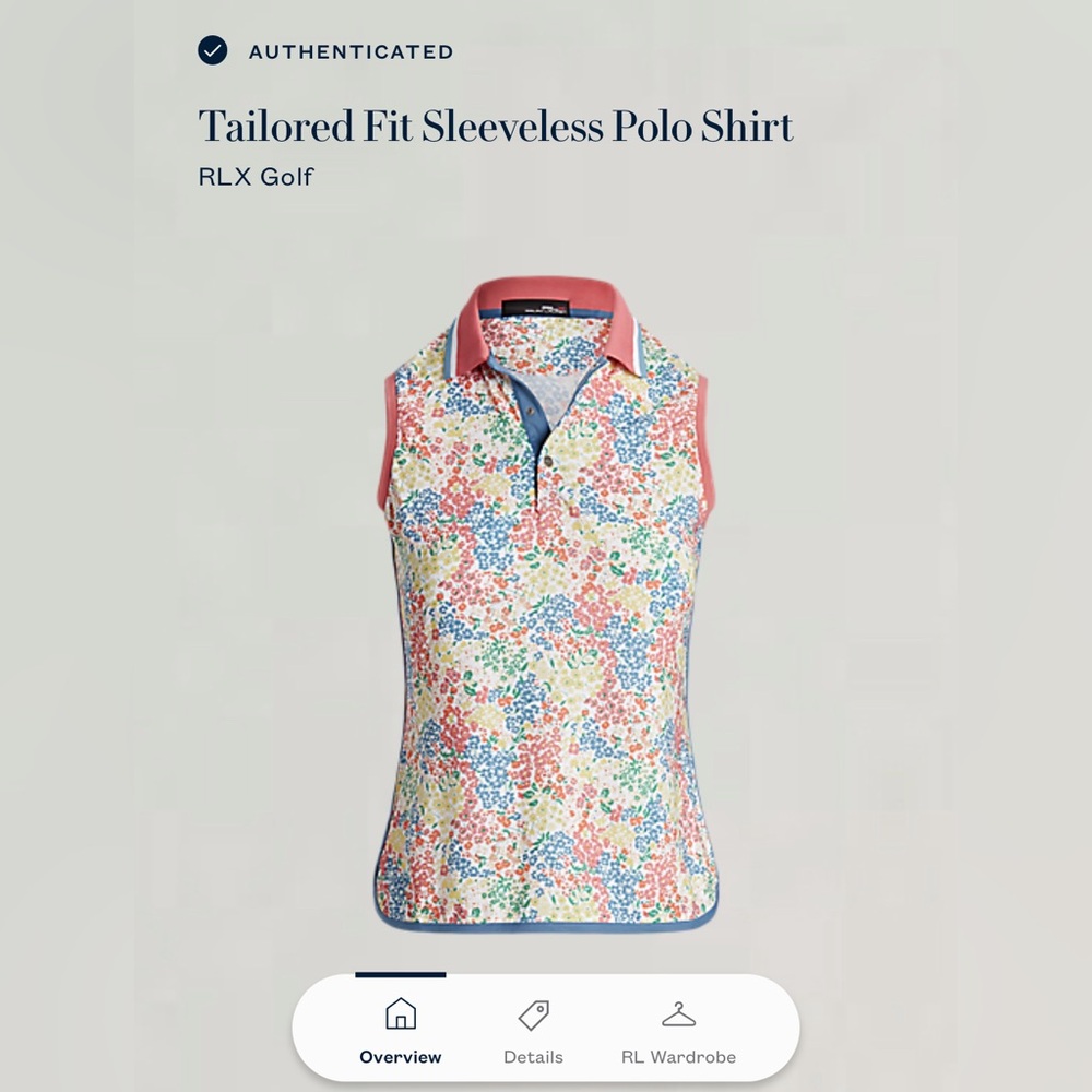 Tailored Fit Sleeveless Polo Shirt
RLX Golf
